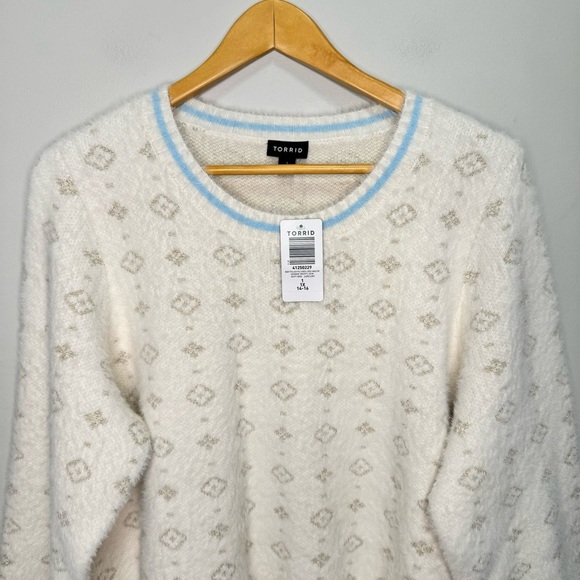 Torrid Baby Eyelash Lurex Pullover Sweater - Picture 6 of 10